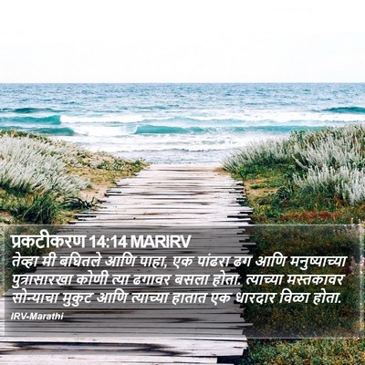 प्रकटीकरण 14:14 MARIRV Bible Verse Image