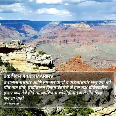 प्रकटीकरण 14:3 MARIRV Bible Verse Image