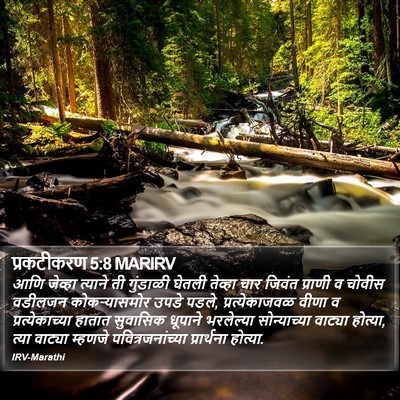 प्रकटीकरण 5:8 MARIRV Bible Verse Image