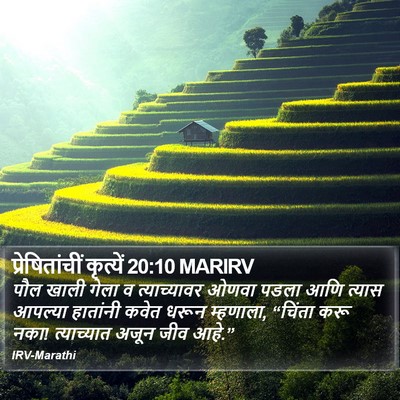 प्रेषितांचीं कृत्यें 20:10 MARIRV Bible Verse Image