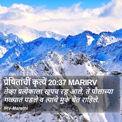 प्रेषितांचीं कृत्यें 20:37 MARIRV Bible Verse Image