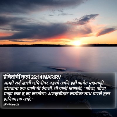 प्रेषितांचीं कृत्यें 26:14 MARIRV Bible Verse Image
