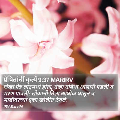 प्रेषितांचीं कृत्यें 9:37 MARIRV Bible Verse Image