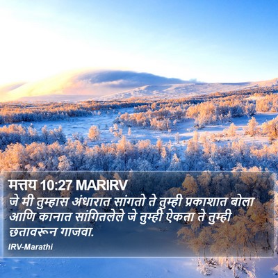 मत्तय 10:27 MARIRV Bible Verse Image