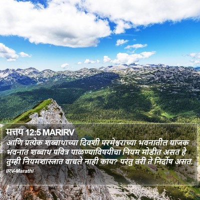 मत्तय 12:5 MARIRV Bible Verse Image