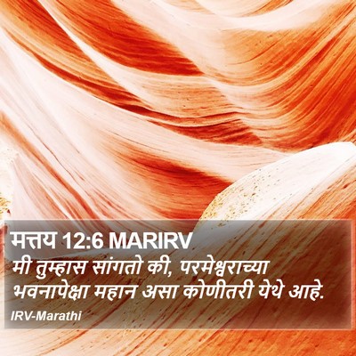 मत्तय 12:6 MARIRV Bible Verse Image