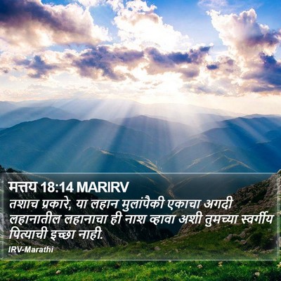 मत्तय 18:14 MARIRV Bible Verse Image