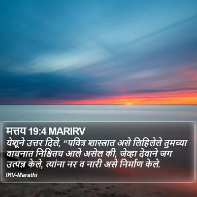मत्तय 19:4 MARIRV Bible Verse Image