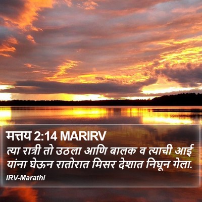 मत्तय 2:14 MARIRV Bible Verse Image
