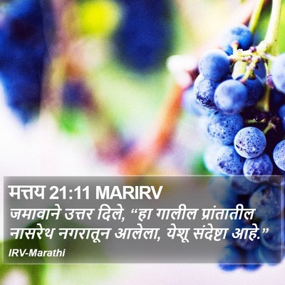 मत्तय 21:11 MARIRV Bible Verse Image