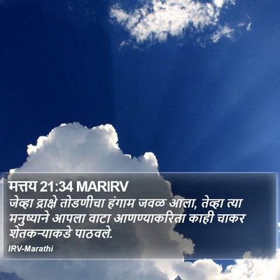 मत्तय 21:34 MARIRV Bible Verse Image
