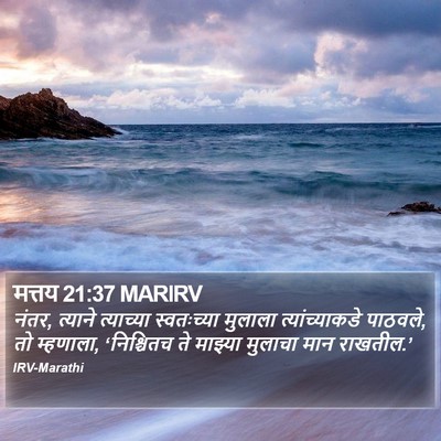 मत्तय 21:37 MARIRV Bible Verse Image
