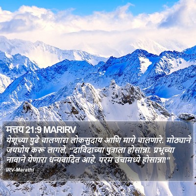 मत्तय 21:9 MARIRV Bible Verse Image