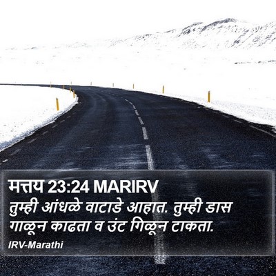 मत्तय 23:24 MARIRV Bible Verse Image