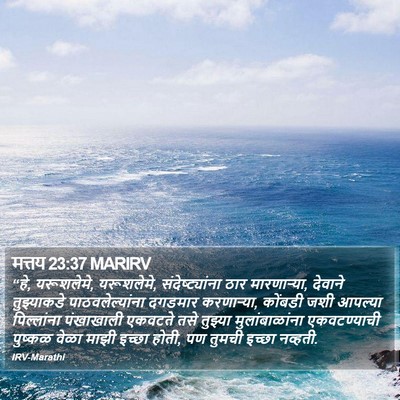 मत्तय 23:37 MARIRV Bible Verse Image