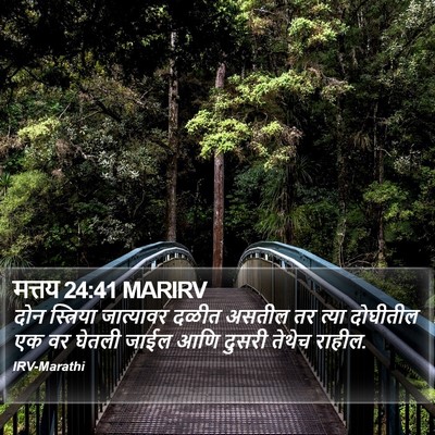 मत्तय 24:41 MARIRV Bible Verse Image