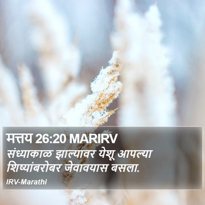 मत्तय 26:20 MARIRV Bible Verse Image