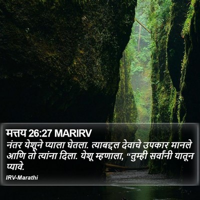 मत्तय 26:27 MARIRV Bible Verse Image