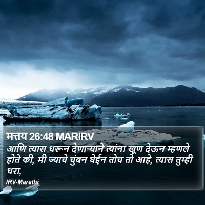 मत्तय 26:48 MARIRV Bible Verse Image