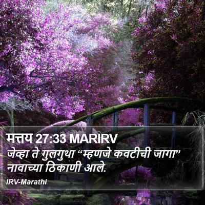 मत्तय 27:33 MARIRV Bible Verse Image