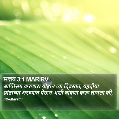 मत्तय 3:1 MARIRV Bible Verse Image