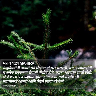 मत्तय 4:24 MARIRV Bible Verse Image