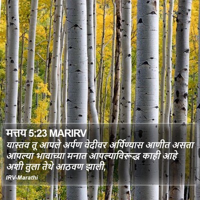 मत्तय 5:23 MARIRV Bible Verse Image
