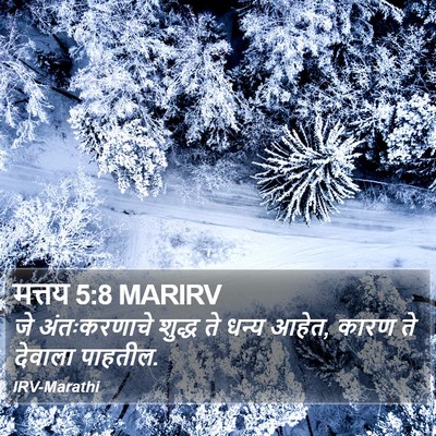 मत्तय 5:8 MARIRV Bible Verse Image