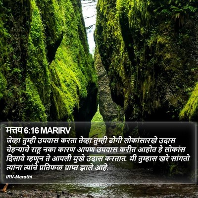 मत्तय 6:16 MARIRV Bible Verse Image
