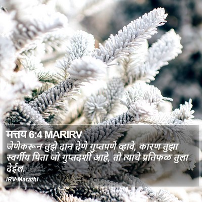 मत्तय 6:4 MARIRV Bible Verse Image
