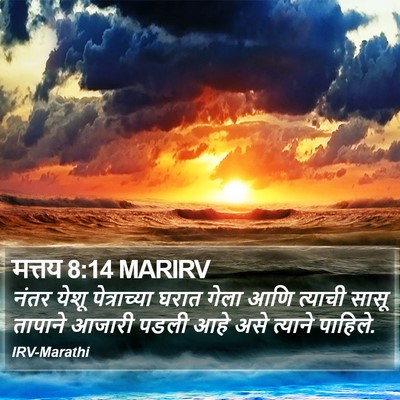 मत्तय 8:14 MARIRV Bible Verse Image