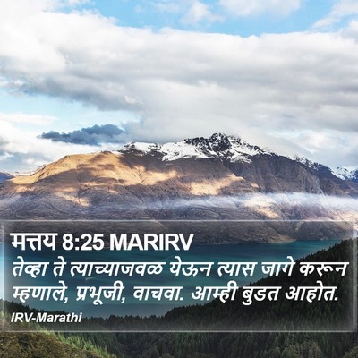 मत्तय 8:25 MARIRV Bible Verse Image