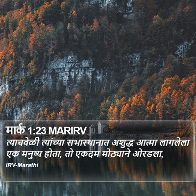 मार्क 1:23 MARIRV Bible Verse Image