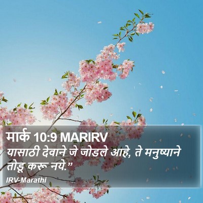 मार्क 10:9 MARIRV Bible Verse Image