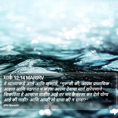 मार्क 12:14 MARIRV Bible Verse Image