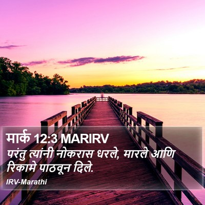 मार्क 12:3 MARIRV Bible Verse Image