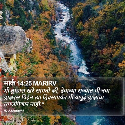 मार्क 14:25 MARIRV Bible Verse Image