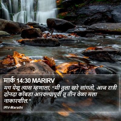 मार्क 14:30 MARIRV Bible Verse Image