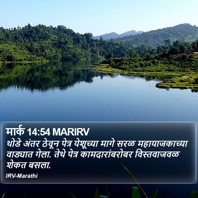 मार्क 14:54 MARIRV Bible Verse Image