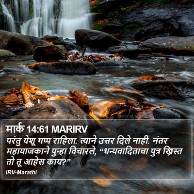 मार्क 14:61 MARIRV Bible Verse Image