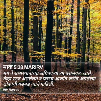 मार्क 5:38 MARIRV Bible Verse Image
