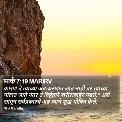 मार्क 7:19 MARIRV Bible Verse Image