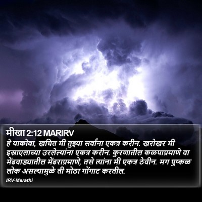 मीखा 2:12 MARIRV Bible Verse Image