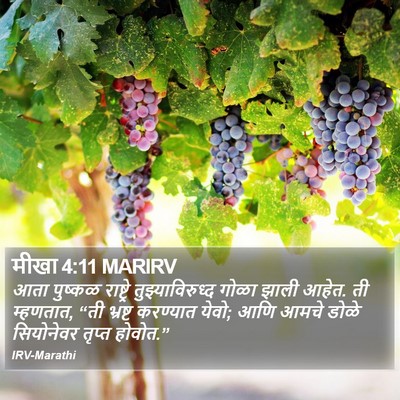 मीखा 4:11 MARIRV Bible Verse Image