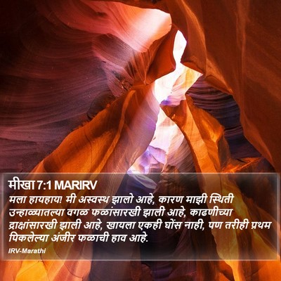मीखा 7:1 MARIRV Bible Verse Image