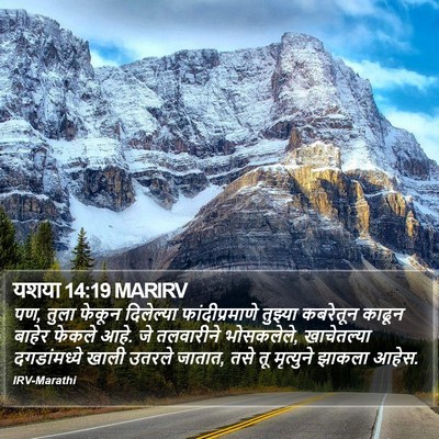 यशया 14:19 MARIRV Bible Verse Image