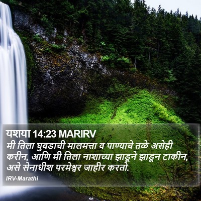यशया 14:23 MARIRV Bible Verse Image