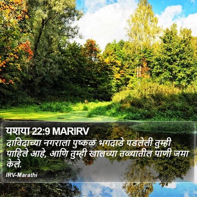 यशया 22:9 MARIRV Bible Verse Image