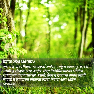 यशया 25:4 MARIRV Bible Verse Image