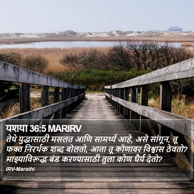 यशया 36:5 MARIRV Bible Verse Image